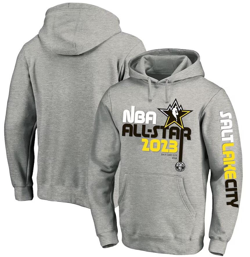 Men's Heather Gray 2023 All-Star Game Big & Tall Pullover Hoodie Men's Heather Gray 2023 All-Star Game Big & Tall Pullover Hoodie