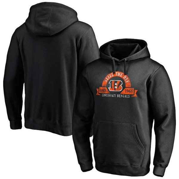 Men's Cincinnati Bengals Black Pullover Hoodie Men's Cincinnati Bengals Black Pullover Hoodie
