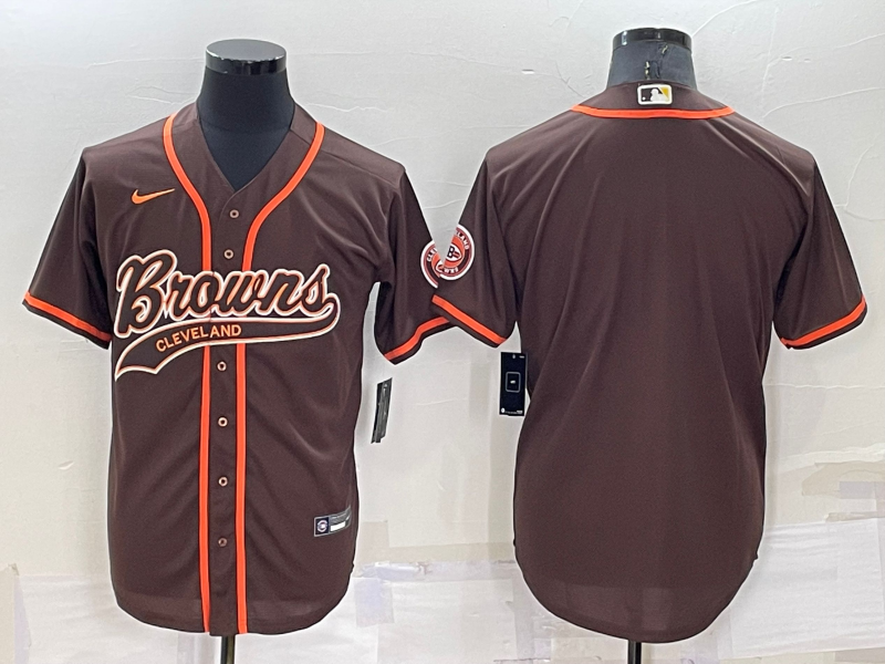 Men's Cleveland Browns ACTIVE PLAYER Custom Blank Brown Stitched Jersey Men's Cleveland Browns ACTIVE PLAYER Custom Blank Brown Stitched Jersey