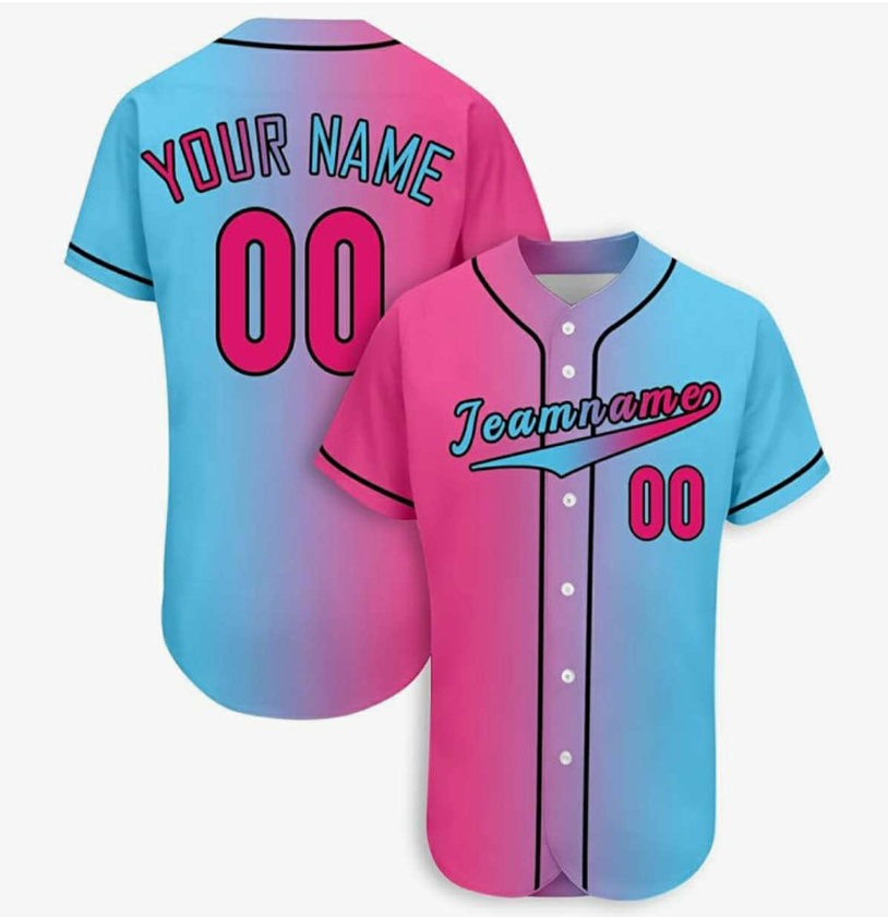 Men's Personalized Text&Logo Softball Uniforms Button Custom Baseball Jersey Men's Personalized Text&Logo Softball Uniforms Button Custom Baseball Jersey