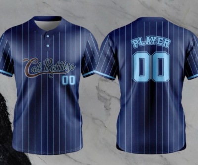 Men's Custom Navy Blue Pinstripe Jersey Men's Custom Navy Blue Pinstripe Jersey