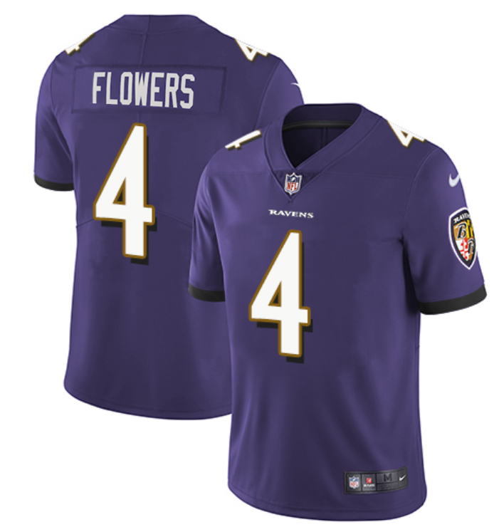Men's Baltimore Ravens #4 Zay Flowers Black Game Jersey Men's Baltimore Ravens #4 Zay Flowers Black Game Jersey