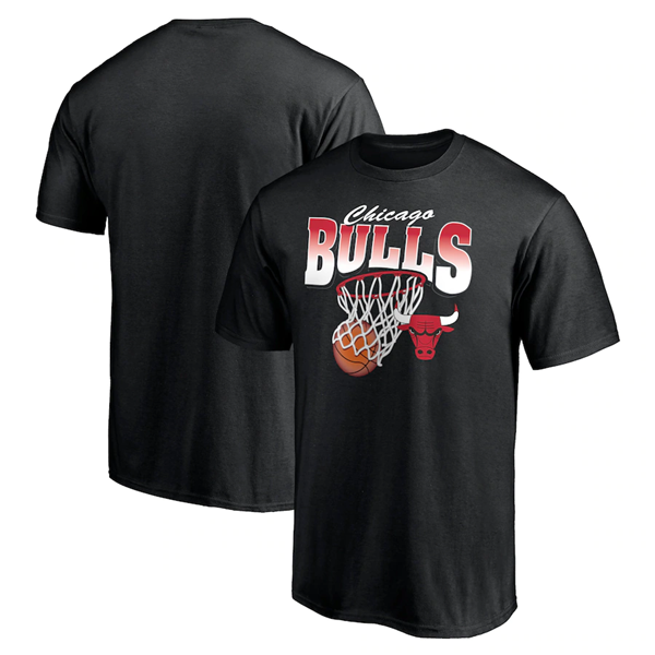 Men's Chicago Bulls Black Basketball T-Shirt Men's Chicago Bulls Black Basketball T-Shirt
