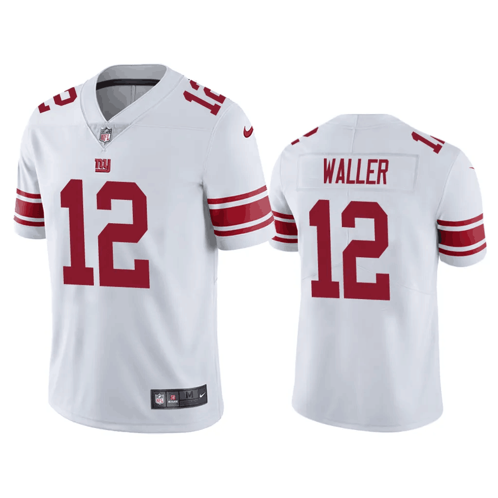 Men's New York Giants #12 Darren Waller White Vapor Untouchable Limited Stitched Jersey Men's New York Giants #12 Darren Waller White Vapor Untouchable Limited Stitched Jersey