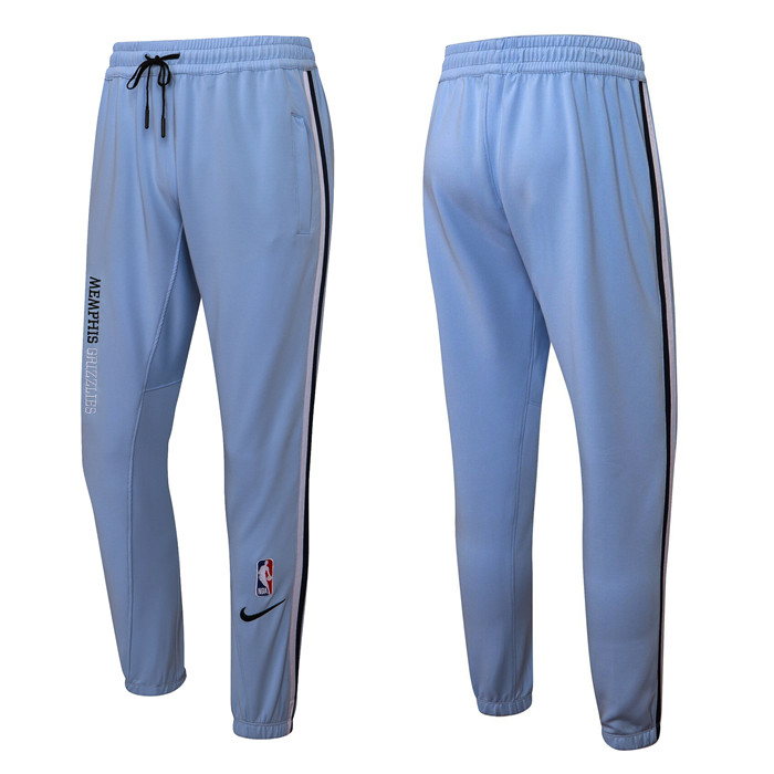 Men's Memphis Grizzlies Blue Performance Showtime Basketball Pants Men's Memphis Grizzlies Blue Performance Showtime Basketball Pants