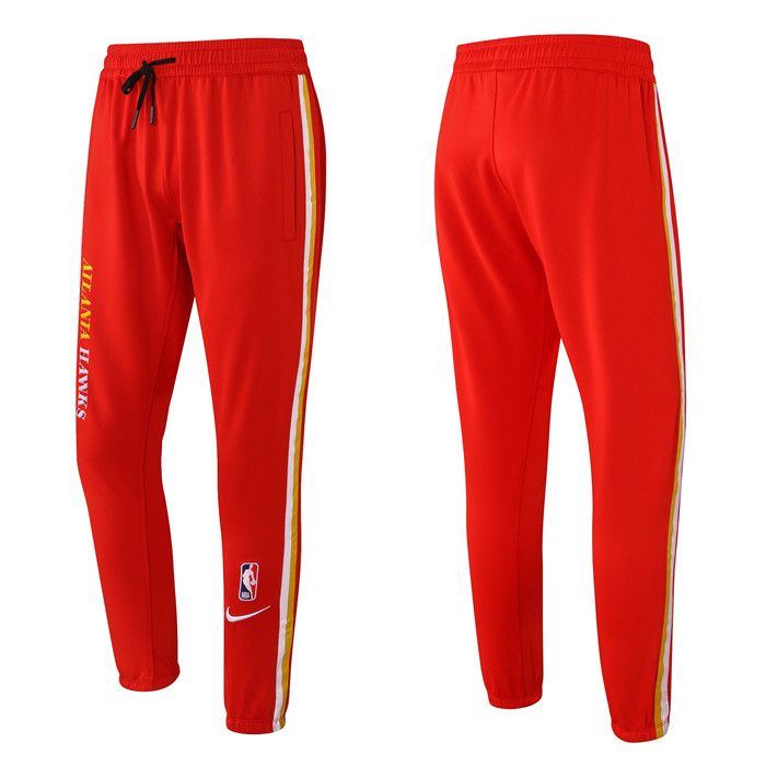 Men's Atlanta Hawks Red Performance Showtime Basketball Pants Men's Atlanta Hawks Red Performance Showtime Basketball Pants