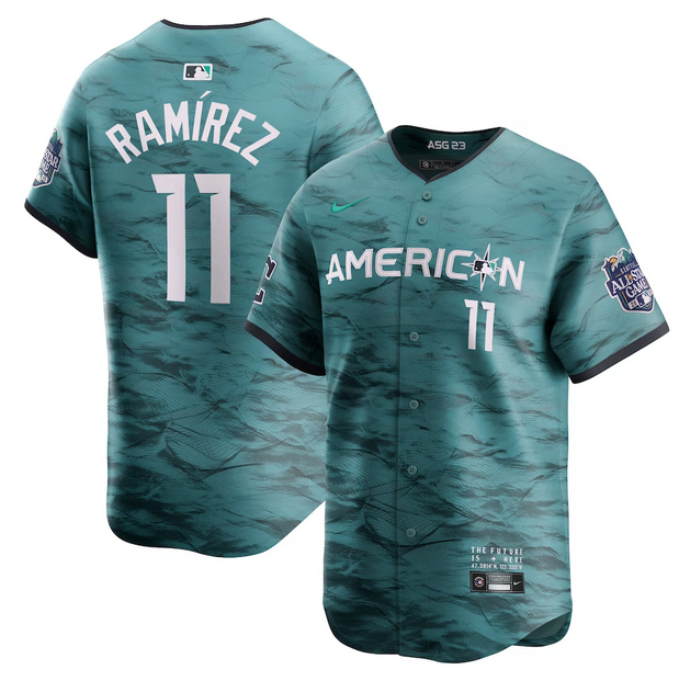 Men's Cleveland Guardians #11 José Ramírez Teal 2023 All-star Cool Base Stitched Jersey Men's Cleveland Guardians #11 José Ramírez Teal 2023 All-star Cool Base Stitched Jersey