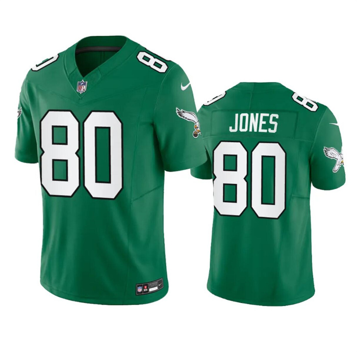 Men's Philadelphia Eagles #80 Julio Jones Green 2023 F.U.S.E. Throwback Vapor Untouchable Limited Stitched Football Jersey Men's Philadelphia Eagles #80 Julio Jones Green 2023 F.U.S.E. Throwback Vapor Untouchable Limited Stitched Football Jersey