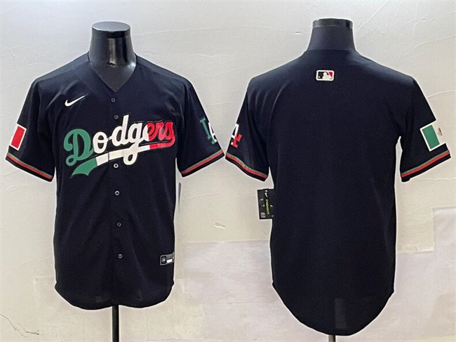 Men's Los Angeles Dodgers Blank Black Mexico Flag Limited Stitched Baseball Jersey Men's Los Angeles Dodgers Blank Black Mexico Flag Limited Stitched Baseball Jersey