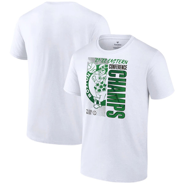 Men's Boston Celtics 2022 White Eastern Conference Champions Locker Room T-Shirt Men's Boston Celtics 2022 White Eastern Conference Champions Locker Room T-Shirt