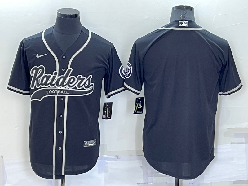 Men's Las Vegas Raiders Blank Black Cool Base Stitched Baseball Jersey Men's Las Vegas Raiders Blank Black Cool Base Stitched Baseball Jersey