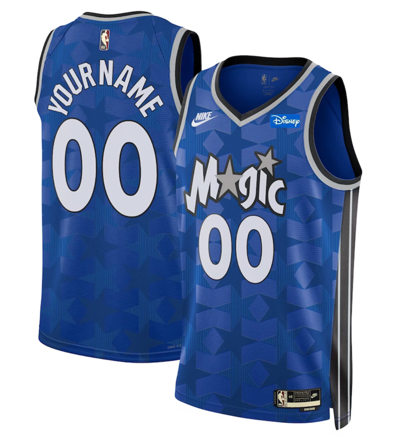 Men's Orlando Magic Active Player Custom Blue 2023/24 Classic Edition Stitched Basketball Jersey Men's Orlando Magic Active Player Custom Blue 2023/24 Classic Edition Stitched Basketball Jersey
