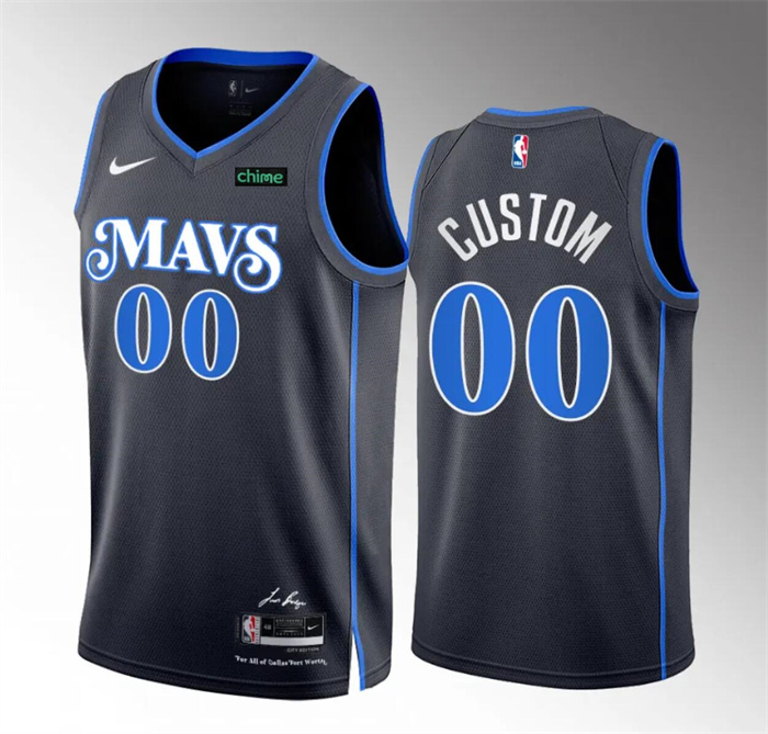 Men's Dallas Mavericks Active Player Custom Black 2023/24 City Edition Stitched Basketball Jersey Men's Dallas Mavericks Active Player Custom Black 2023/24 City Edition Stitched Basketball Jersey