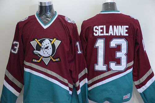 Ducks #13 Teemu Selanne Red CCM Throwback Stitched NHL Jersey Ducks #13 Teemu Selanne Red CCM Throwback Stitched NHL Jersey