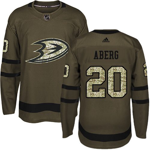 Adidas Ducks #20 Pontus Aberg Green Salute to Service Stitched NHL Jersey Adidas Ducks #20 Pontus Aberg Green Salute to Service Stitched NHL Jersey