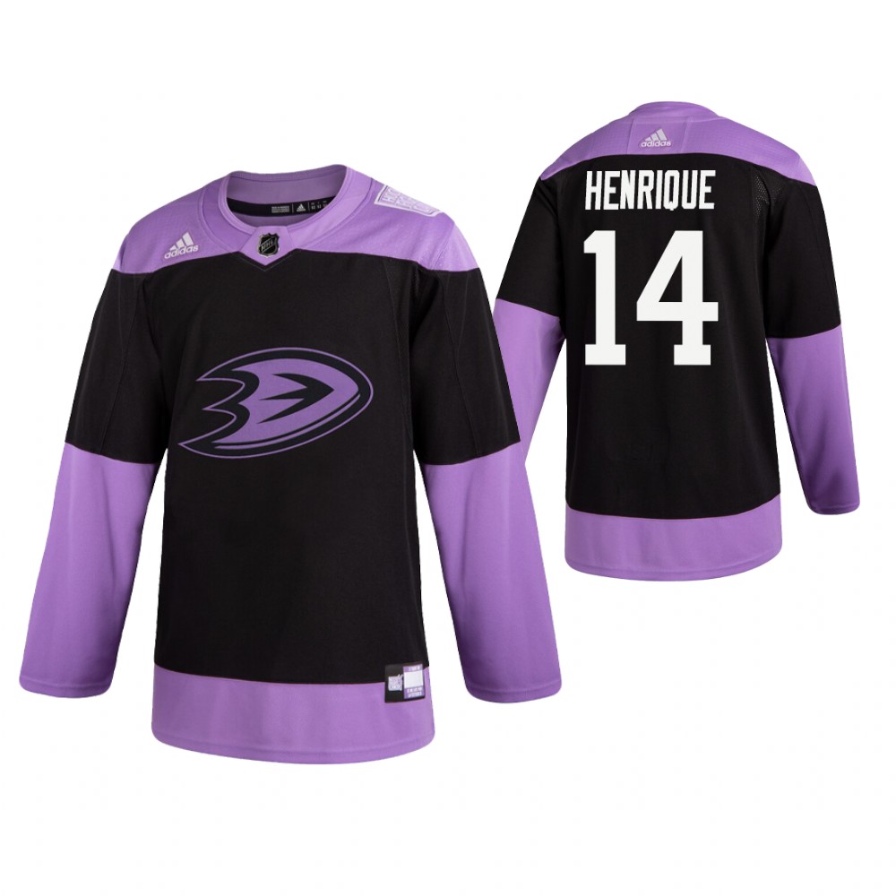 Adidas Ducks #14 Adam Henrique Men's Black Hockey Fights Cancer Practice NHL Jersey Adidas Ducks #14 Adam Henrique Men's Black Hockey Fights Cancer Practice NHL Jersey