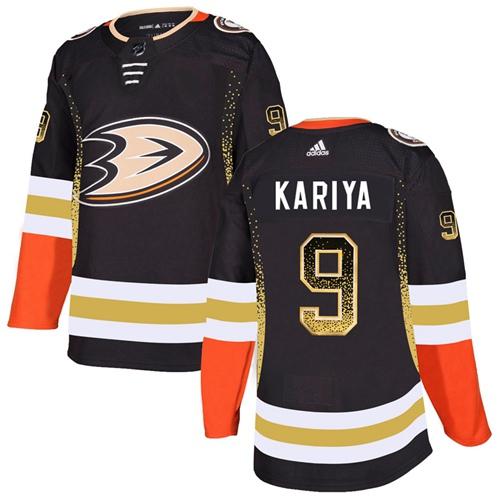 Adidas Ducks #9 Paul Kariya Black Home Authentic Drift Fashion Stitched NHL Jersey Adidas Ducks #9 Paul Kariya Black Home Authentic Drift Fashion Stitched NHL Jersey