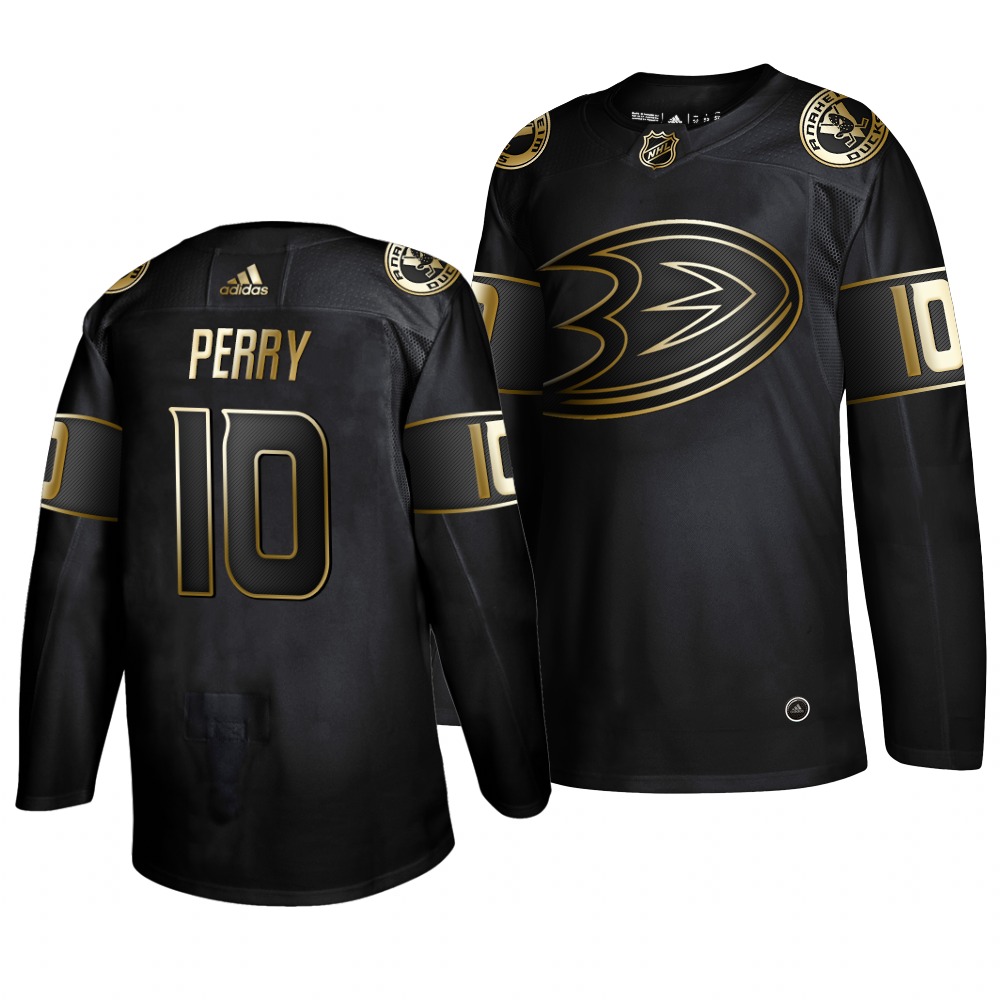 Adidas Ducks #10 Corey Perry Men's 2019 Black Golden Edition Authentic Stitched NHL Jersey Adidas Ducks #10 Corey Perry Men's 2019 Black Golden Edition Authentic Stitched NHL Jersey