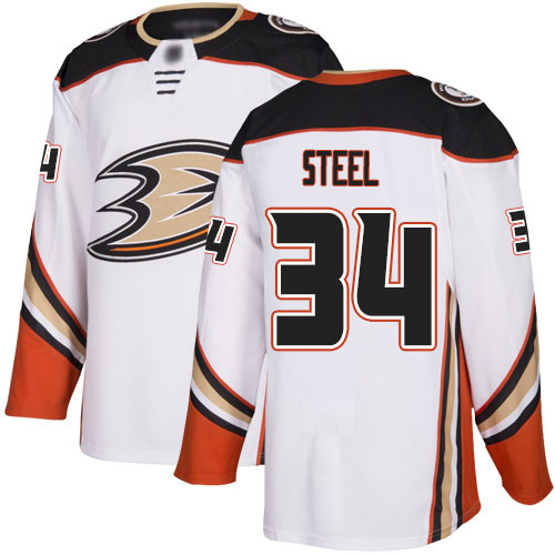 Adidas Ducks #34 Sam Steel White Road Authentic Stitched NHL Jersey Adidas Ducks #34 Sam Steel White Road Authentic Stitched NHL Jersey