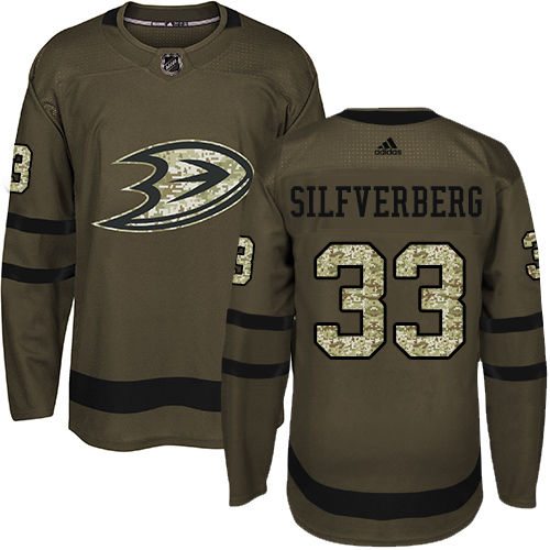 Adidas Ducks #33 Jakob Silfverberg Green Salute to Service Stitched NHL Jersey Adidas Ducks #33 Jakob Silfverberg Green Salute to Service Stitched NHL Jersey