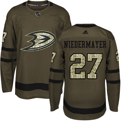 Adidas Ducks #27 Scott Niedermayer Green Salute to Service Stitched NHL Jersey Adidas Ducks #27 Scott Niedermayer Green Salute to Service Stitched NHL Jersey