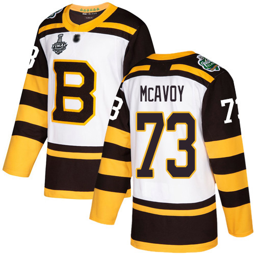 Adidas Bruins #73 Charlie McAvoy White Authentic 2019 Winter Classic Stanley Cup Final Bound Stitched NHL Jersey Adidas Bruins #73 Charlie McAvoy White Authentic 2019 Winter Classic Stanley Cup Final Bound Stitched NHL Jersey