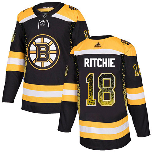 Adidas Bruins #18 Brett Ritchie Black Home Authentic Drift Fashion Stitched NHL Jersey Adidas Bruins #18 Brett Ritchie Black Home Authentic Drift Fashion Stitched NHL Jersey