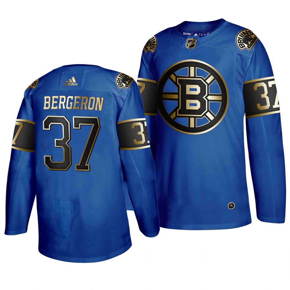 Adidas Bruins #37 Patrice Bergeron 2019 Father's Day Black Golden Men's Authentic NHL Jersey Royal Adidas Bruins #37 Patrice Bergeron 2019 Father's Day Black Golden Men's Authentic NHL Jersey Royal