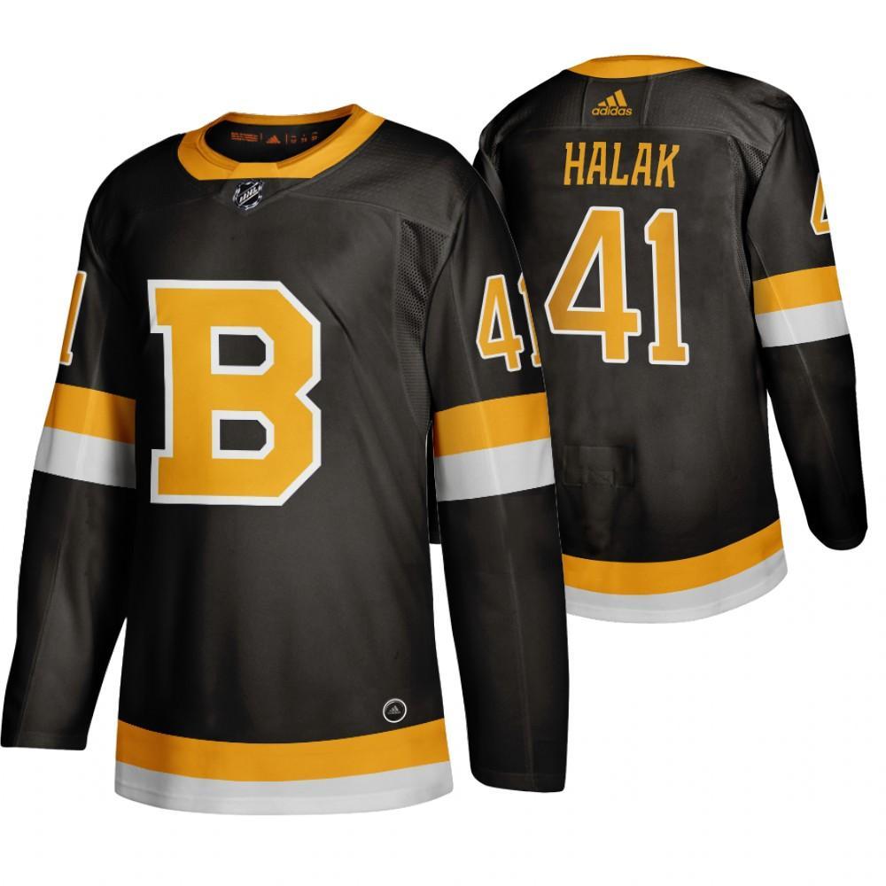 Adidas Boston Bruins #41 Jaroslav Halak Black 2019-20 Authentic Third Stitched NHL Jersey Adidas Boston Bruins #41 Jaroslav Halak Black 2019-20 Authentic Third Stitched NHL Jersey