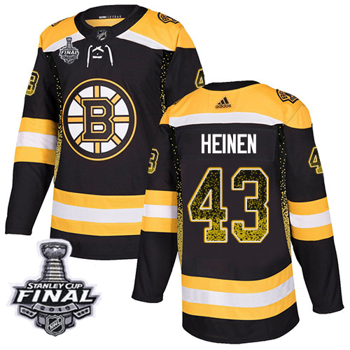 Adidas Bruins #43 Danton Heinen Black Home Authentic Drift Fashion 2019 Stanley Cup Final Stitched NHL Jersey Adidas Bruins #43 Danton Heinen Black Home Authentic Drift Fashion 2019 Stanley Cup Final Stitched NHL Jersey