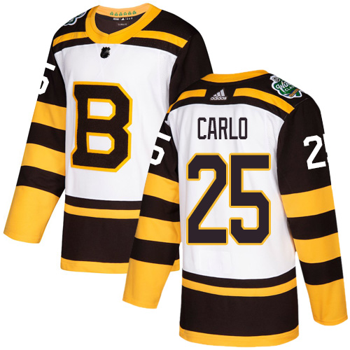Adidas Bruins #25 Brandon Carlo White Authentic 2019 Winter Classic Stitched NHL Jersey Adidas Bruins #25 Brandon Carlo White Authentic 2019 Winter Classic Stitched NHL Jersey