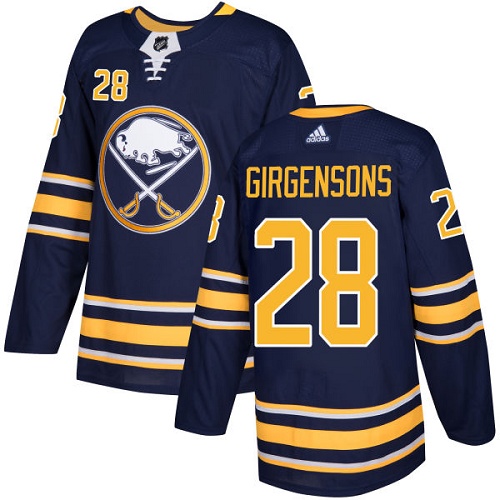 Adidas Sabres #28 Zemgus Girgensons Navy Blue Home Authentic Stitched NHL Jersey Adidas Sabres #28 Zemgus Girgensons Navy Blue Home Authentic Stitched NHL Jersey