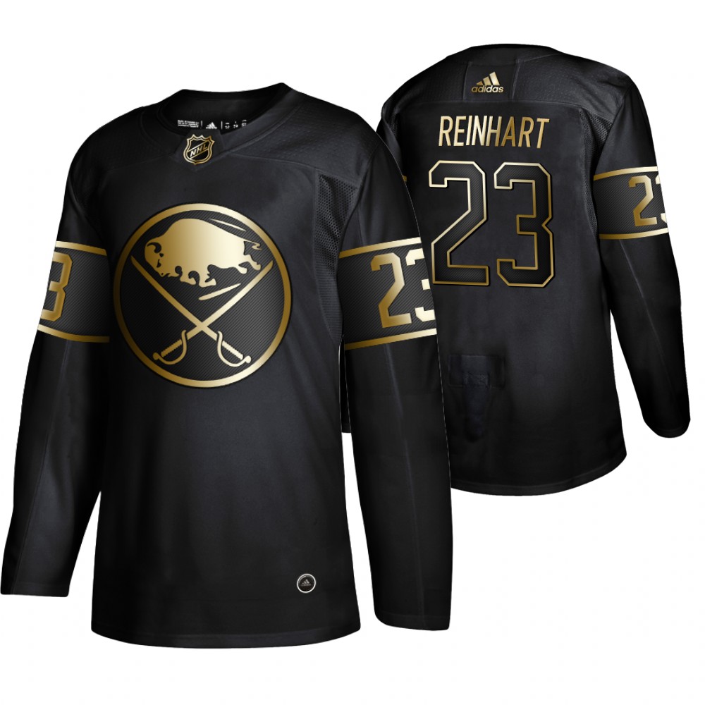 Adidas Sabres #23 Sam Reinhart Men's 2019 Black Golden Edition Authentic Stitched NHL Jersey Adidas Sabres #23 Sam Reinhart Men's 2019 Black Golden Edition Authentic Stitched NHL Jersey