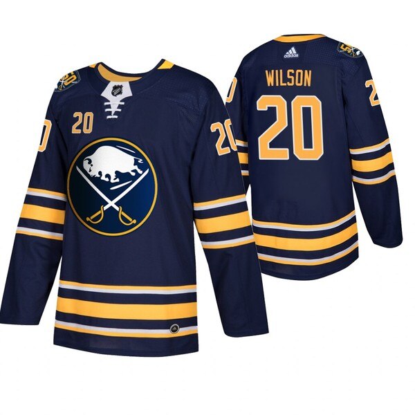 Buffalo Sabres #20 Scott Wilson Men's Navy 50th Anniversary Home Authentic Jersey Buffalo Sabres #20 Scott Wilson Men's Navy 50th Anniversary Home Authentic Jersey