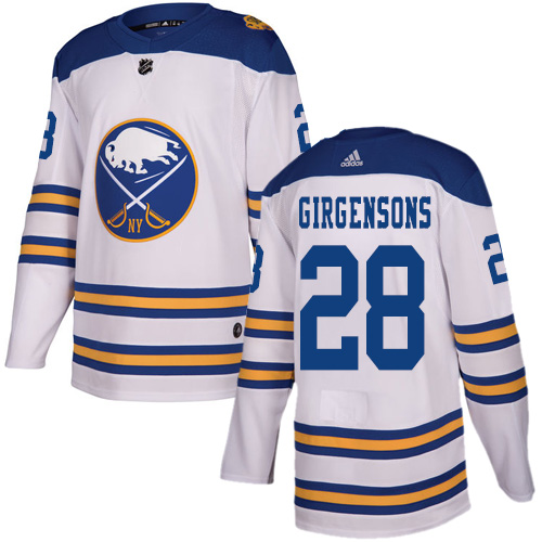 Adidas Sabres #28 Zemgus Girgensons White Authentic 2018 Winter Classic Stitched NHL Jersey Adidas Sabres #28 Zemgus Girgensons White Authentic 2018 Winter Classic Stitched NHL Jersey