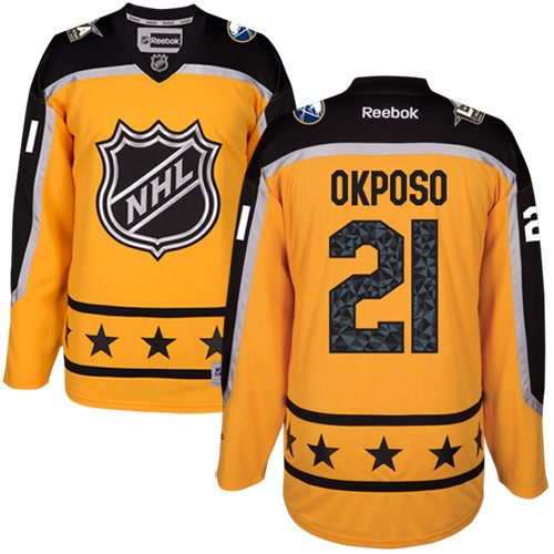 Sabres #21 Kyle Okposo Yellow 2017 All-Star Atlantic Division Stitched NHL Jersey Sabres #21 Kyle Okposo Yellow 2017 All-Star Atlantic Division Stitched NHL Jersey