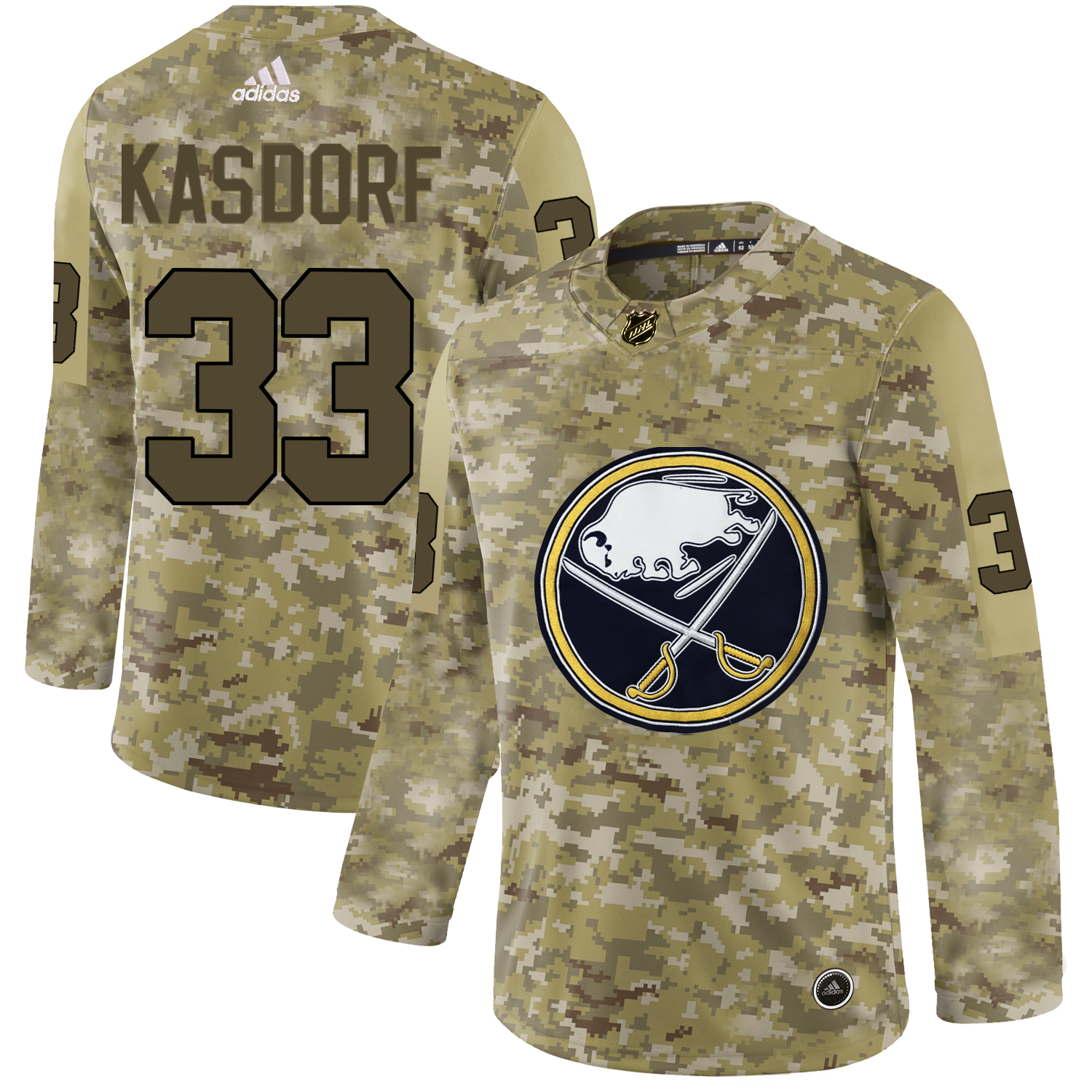Adidas Sabres #33 Jason Kasdorf Camo Authentic Stitched NHL Jersey Adidas Sabres #33 Jason Kasdorf Camo Authentic Stitched NHL Jersey