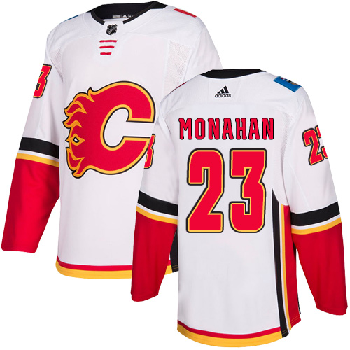 Adidas Flames #23 Sean Monahan White Road Authentic Stitched NHL Jersey Adidas Flames #23 Sean Monahan White Road Authentic Stitched NHL Jersey