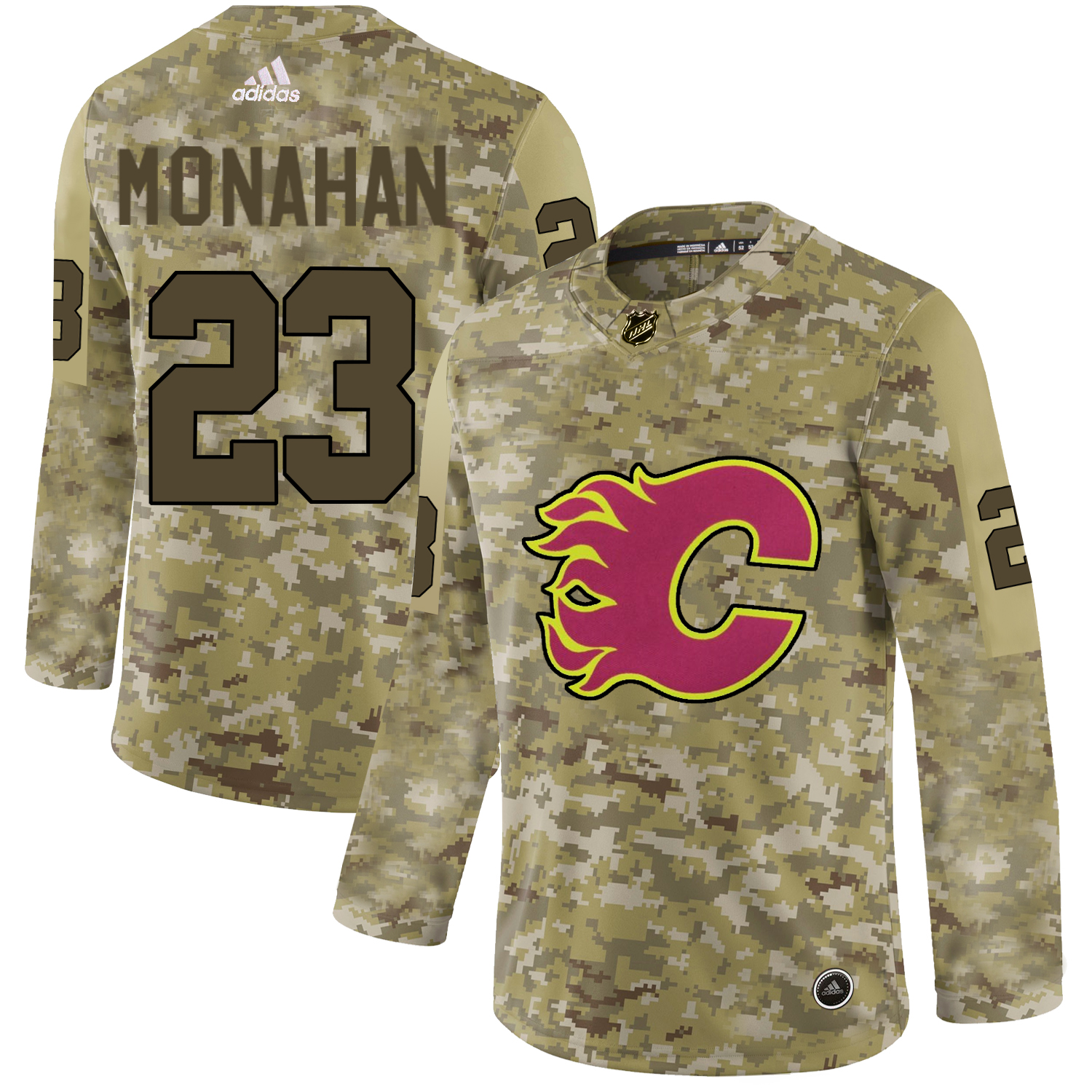 Adidas Flames #23 Sean Monahan Camo Authentic Stitched NHL Jersey Adidas Flames #23 Sean Monahan Camo Authentic Stitched NHL Jersey
