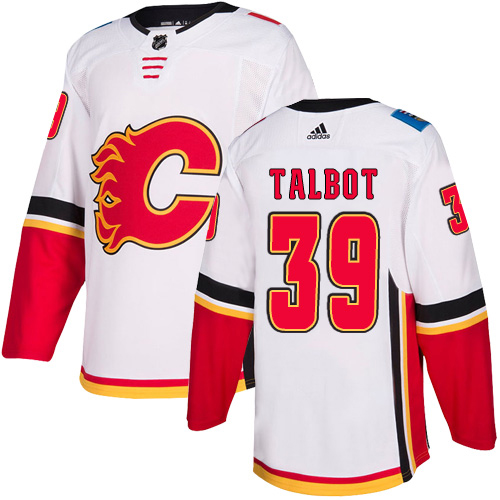 Adidas Flames #39 Cam Talbot White Road Authentic Stitched NHL Jersey Adidas Flames #39 Cam Talbot White Road Authentic Stitched NHL Jersey