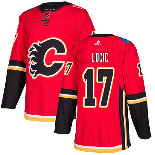 Adidas Flames #17 Milan Lucic Red Home Authentic Stitched NHL Jersey Adidas Flames #17 Milan Lucic Red Home Authentic Stitched NHL Jersey