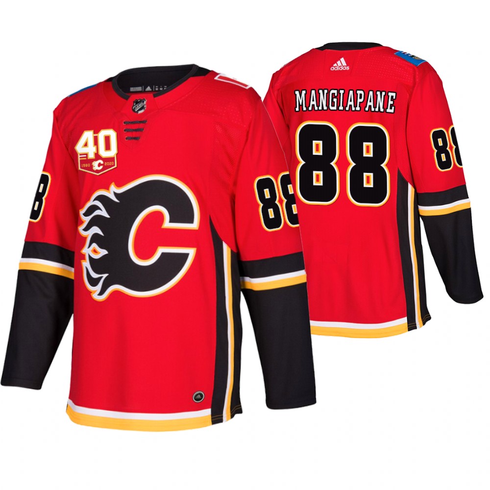 Adidas Calgary Flames #88 Andrew Mangiapane 40th Anniversary Third 2019-20 NHL Jersey Adidas Calgary Flames #88 Andrew Mangiapane 40th Anniversary Third 2019-20 NHL Jersey