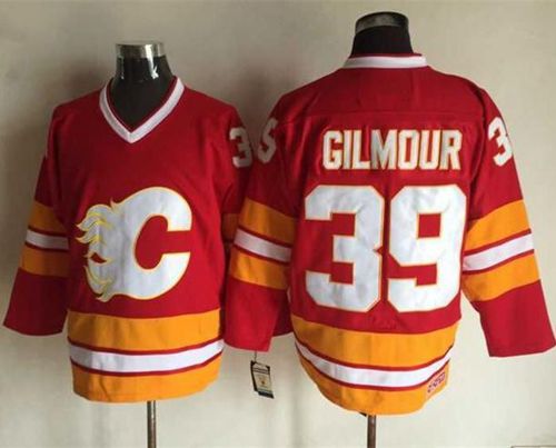 Flames #39 Doug Gilmour Red CCM Throwback Stitched NHL Jersey Flames #39 Doug Gilmour Red CCM Throwback Stitched NHL Jersey
