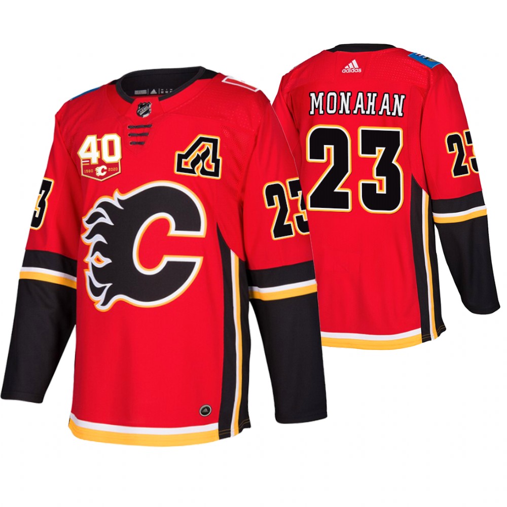 Adidas Calgary Flames #23 Sean Monahan 40th Anniversary Third 2019-20 NHL Jersey Adidas Calgary Flames #23 Sean Monahan 40th Anniversary Third 2019-20 NHL Jersey
