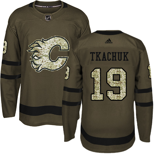 Adidas Flames #19 Matthew Tkachuk Green Salute to Service Stitched NHL Jersey Adidas Flames #19 Matthew Tkachuk Green Salute to Service Stitched NHL Jersey