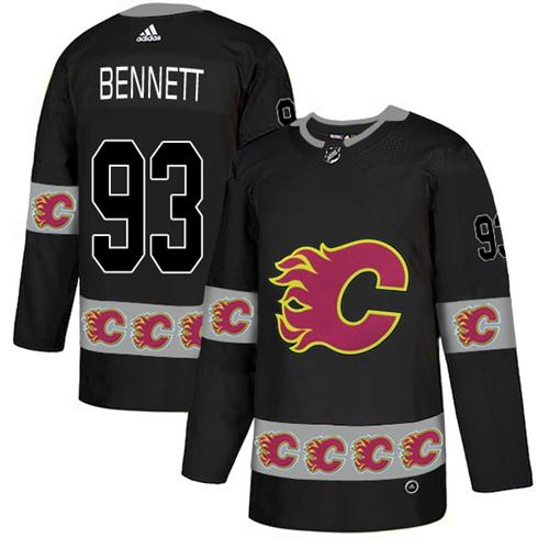 Adidas Flames #93 Sam Bennett Black Authentic Team Logo Fashion Stitched NHL Jersey Adidas Flames #93 Sam Bennett Black Authentic Team Logo Fashion Stitched NHL Jersey