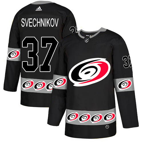 Adidas Hurricanes #37 Andrei Svechnikov Black Authentic Team Logo Fashion Stitched NHL Jersey Adidas Hurricanes #37 Andrei Svechnikov Black Authentic Team Logo Fashion Stitched NHL Jersey