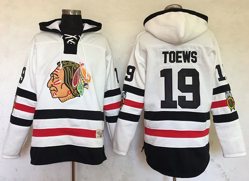 Blackhawks #19 Jonathan Toews White Sawyer Hooded Sweatshirt 2017 Winter Classic Stitched NHL Jersey Blackhawks #19 Jonathan Toews White Sawyer Hooded Sweatshirt 2017 Winter Classic Stitched NHL Jersey