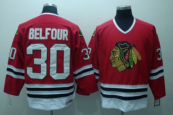 Blackhawks #30 ED Belfour Stitched Red CCM Throwback NHL Jersey Blackhawks #30 ED Belfour Stitched Red CCM Throwback NHL Jersey