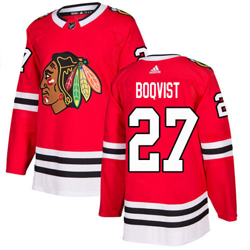 Adidas Blackhawks #27 Adam Boqvist Red Home Authentic Stitched NHL Jersey Adidas Blackhawks #27 Adam Boqvist Red Home Authentic Stitched NHL Jersey